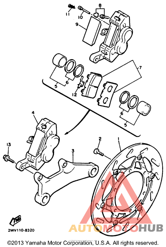 Задний суппорт