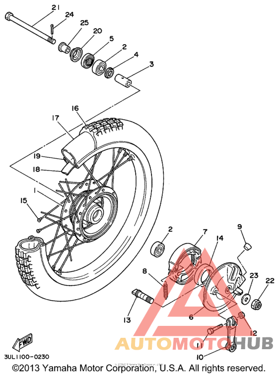 Переднее колесо