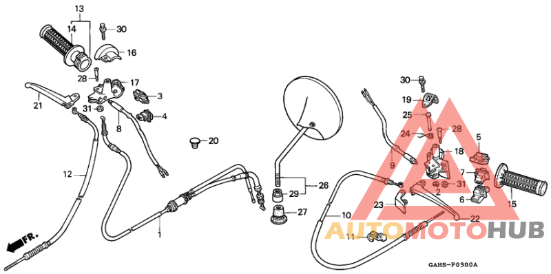 Handle lever/switch/ cable