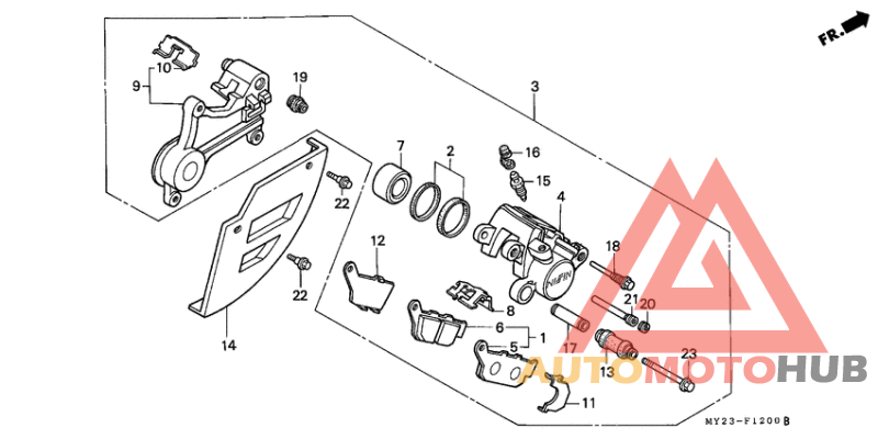 Задний суппорт