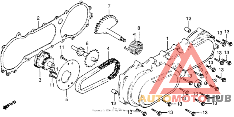 Left crankcase cover 81