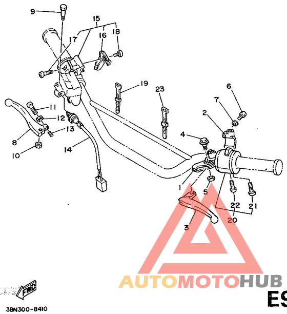 Handle switch. lever