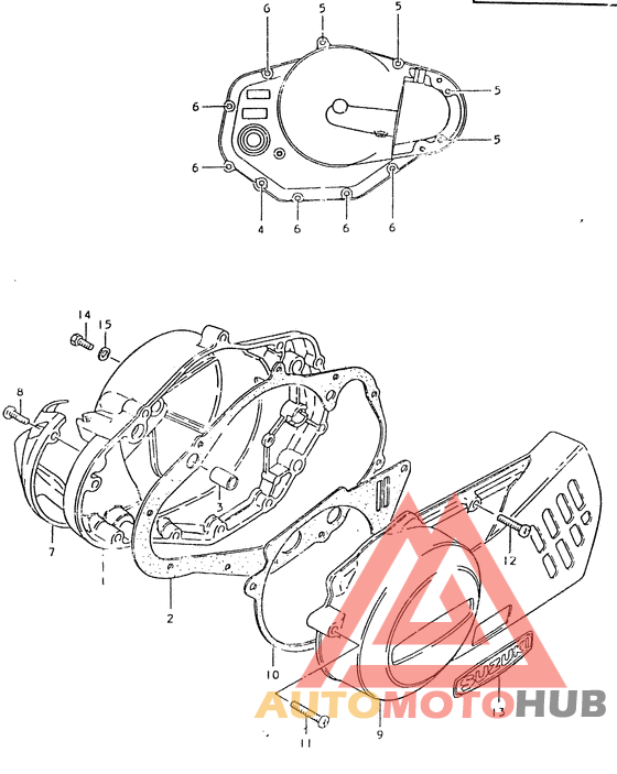 Crankcase cover ass`y  (v