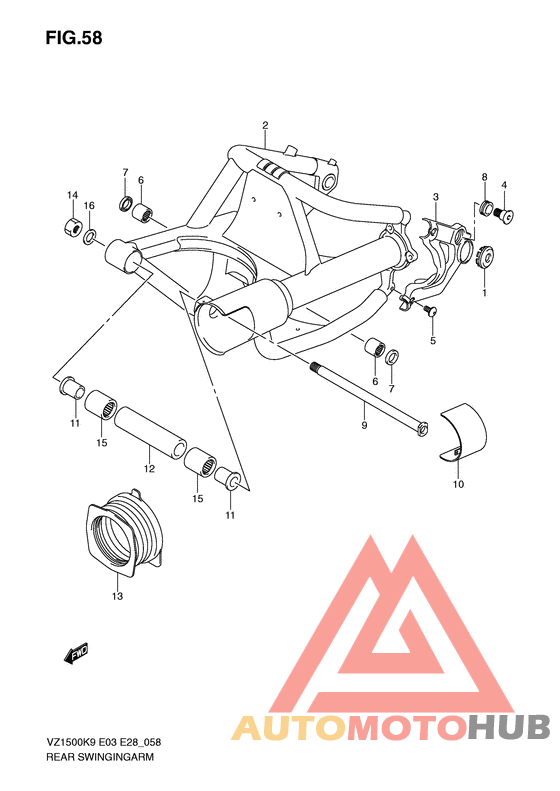 Rear swingingarm