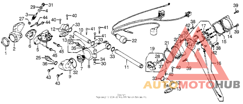 Fuel pump + thermostat + points
