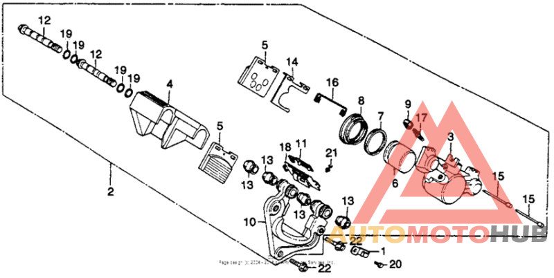 Cb400tiifront brake caliper