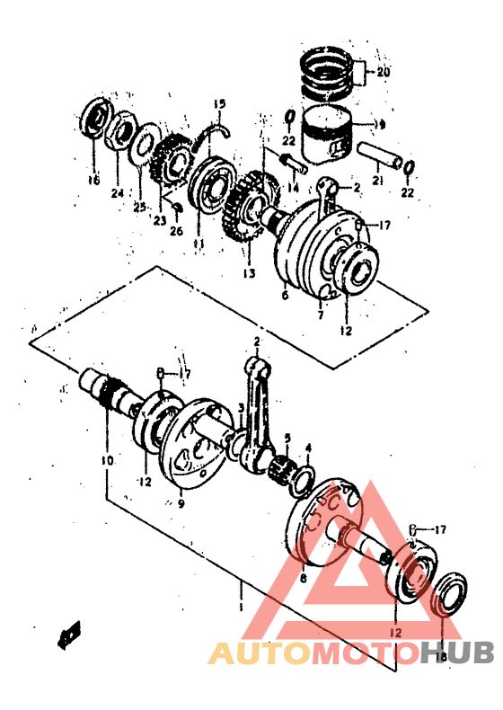 Вал коленчатый