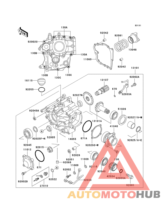 Front bevel gear(1/2)