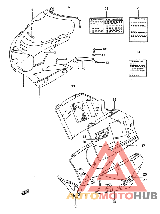 Cowling body