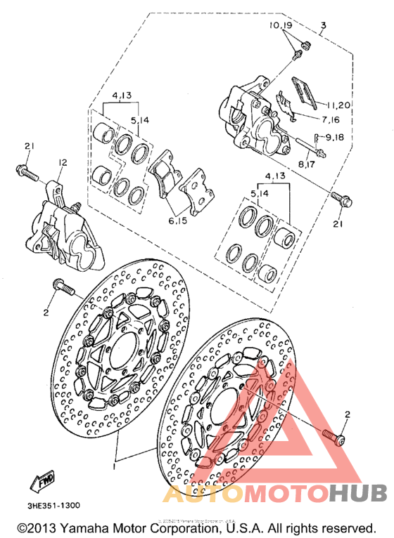 Передний суппорт