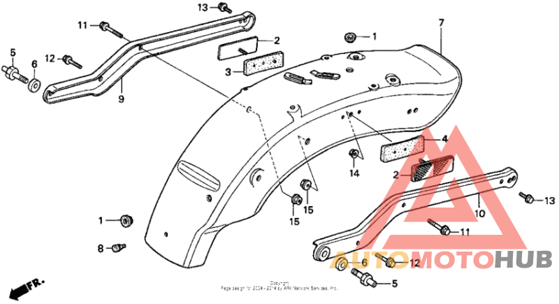 Задний бампер
