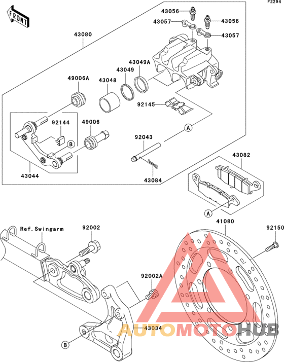 Задний тормоз