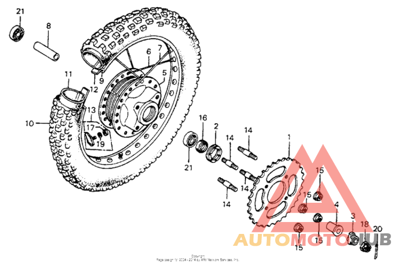 Переднее колесо