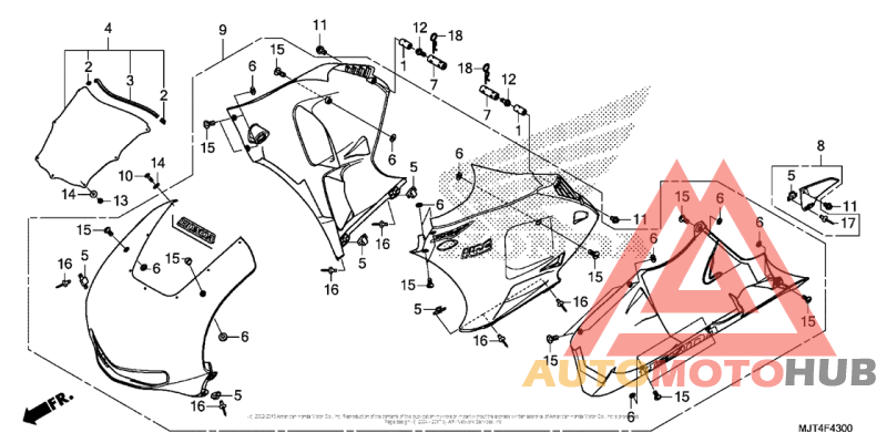 Передний обтекатель