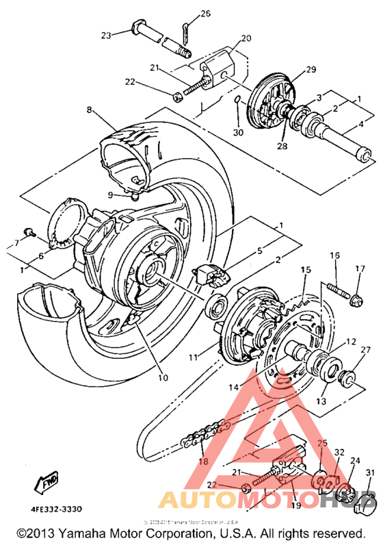 Переднее колесо
