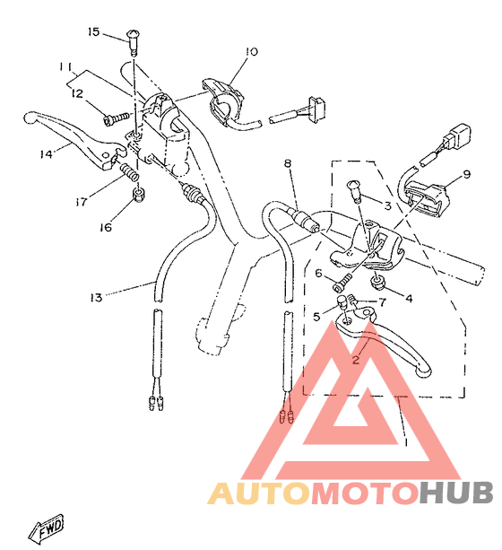 Handle switch. lever