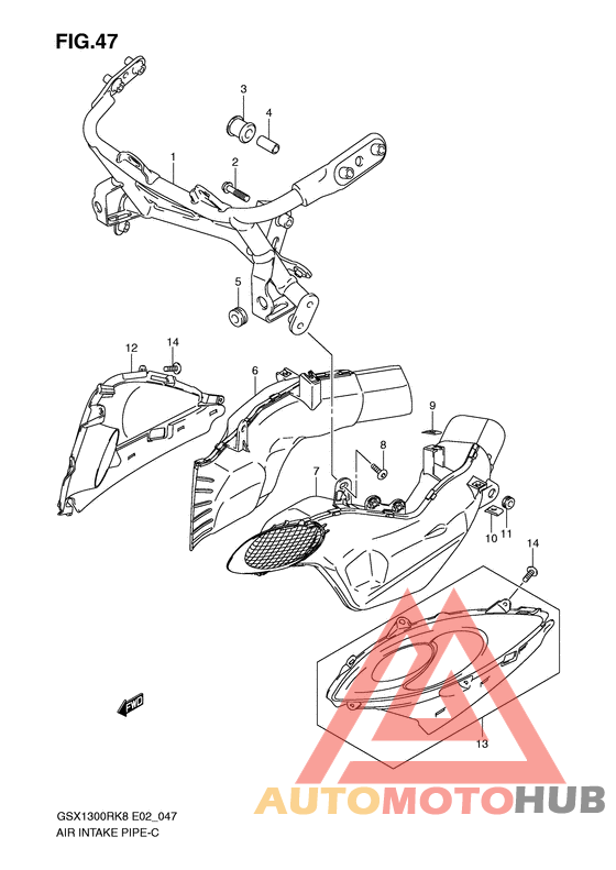 Air intake pipe