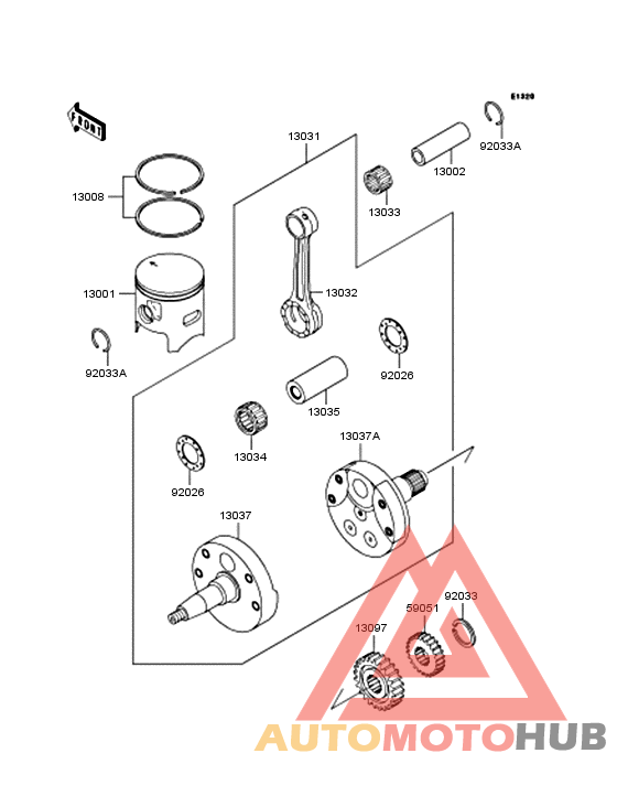 Crankshaft/piston