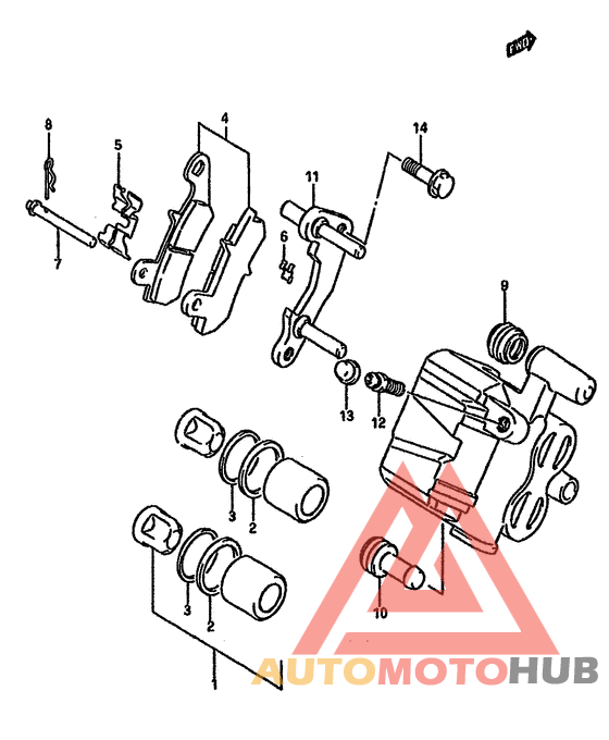 Задний суппорт
