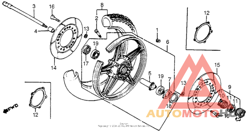Переднее колесо