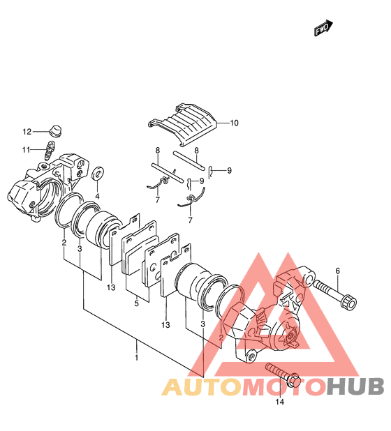 Задний суппорт