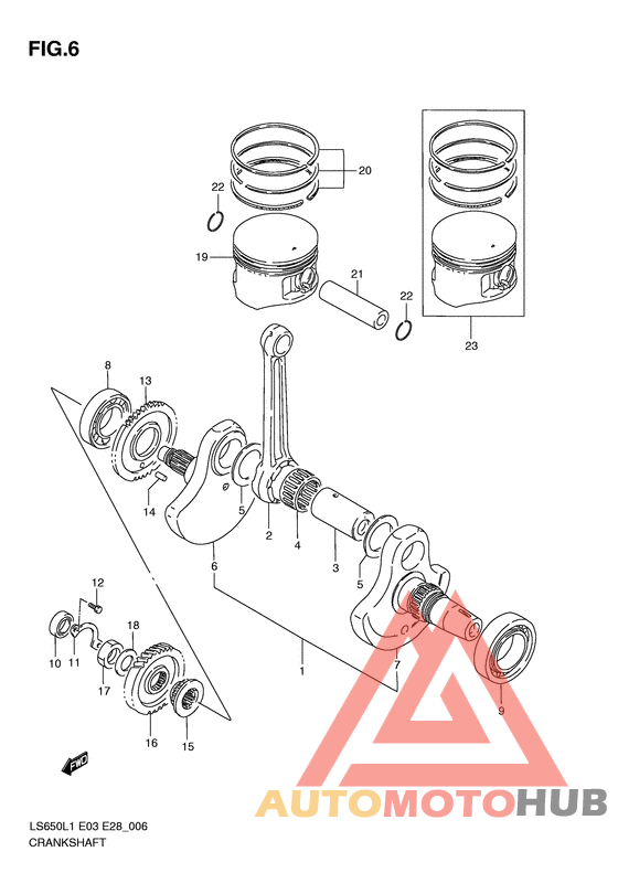 Вал коленчатый