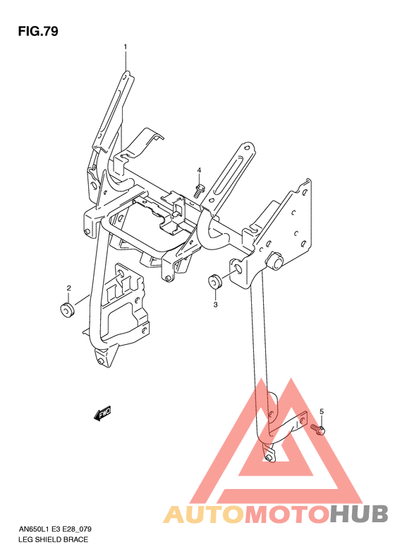 Leg shield brace