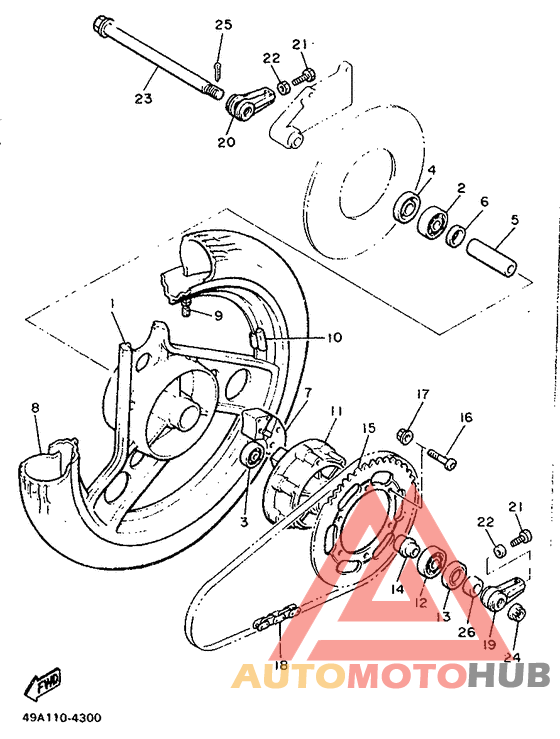 Переднее колесо