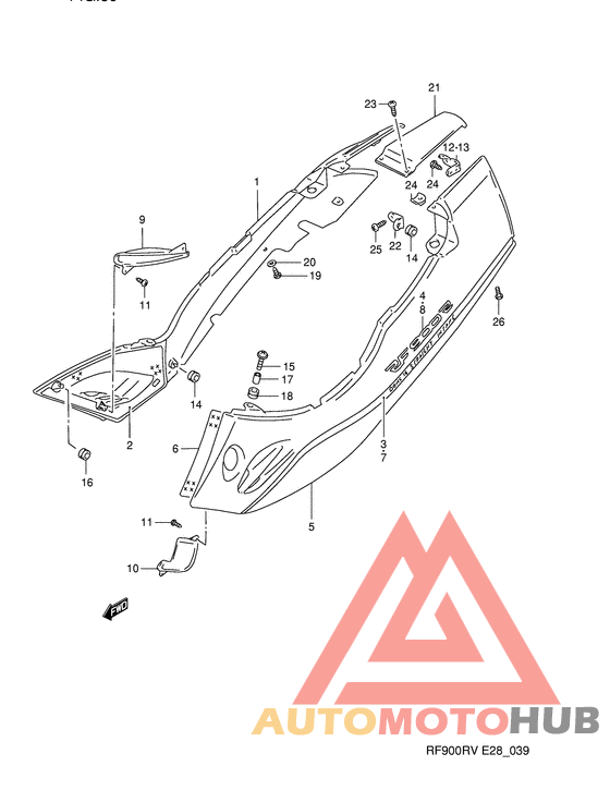 Обтекатель задний