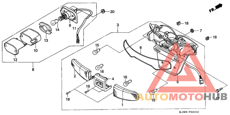 Taillight unit ass`y
