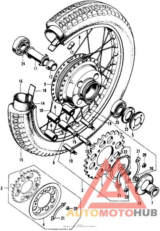 Переднее колесо