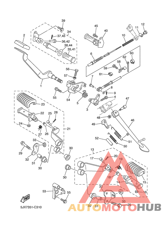 Support & repose pied