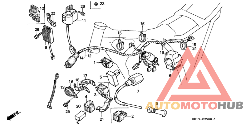 Wire harness/c.d.i. unit/ ignition coil