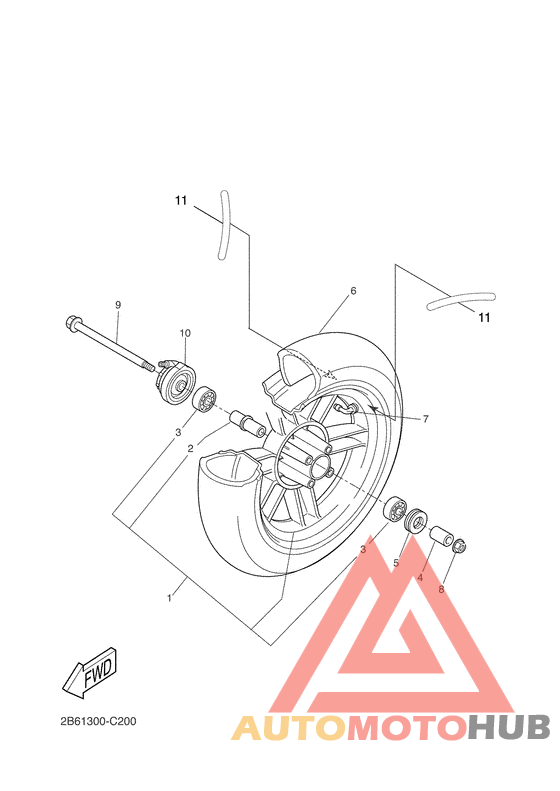 Переднее колесо