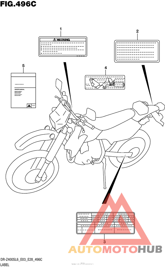 Label (Dr-Z400Sl6 E33)