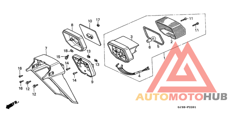 Taillight/rear fender