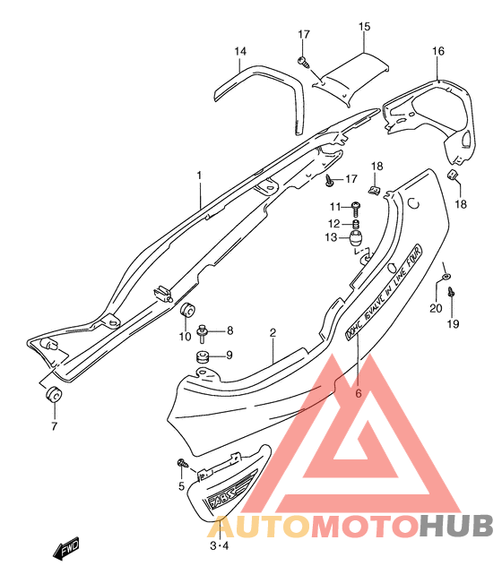 Обтекатель задний