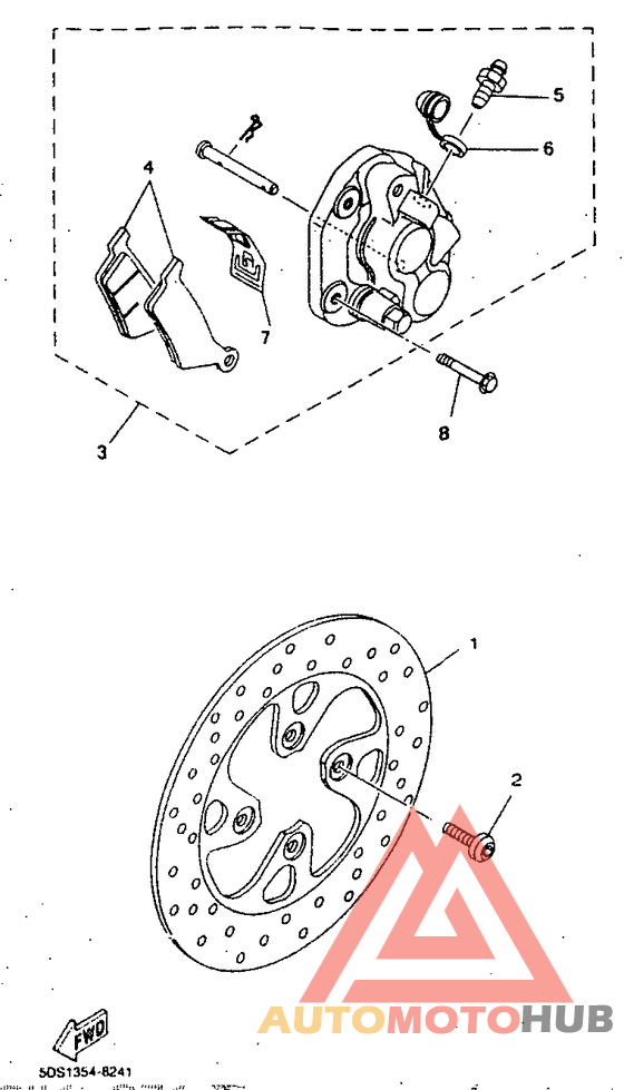 Front brake. caliper