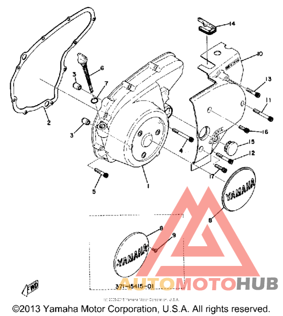 Crankcase cover left