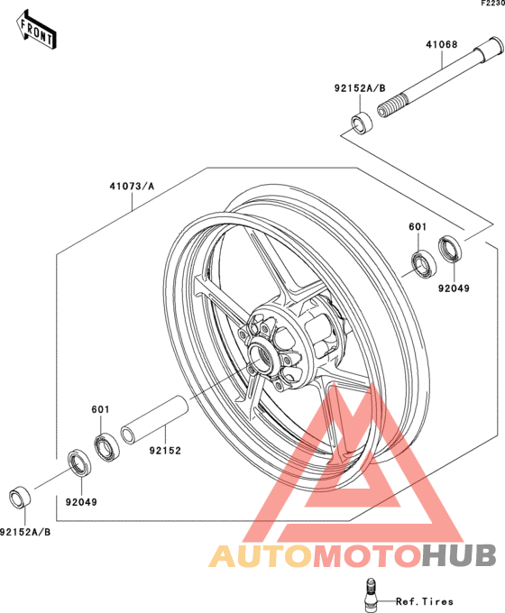 Переднее колесо