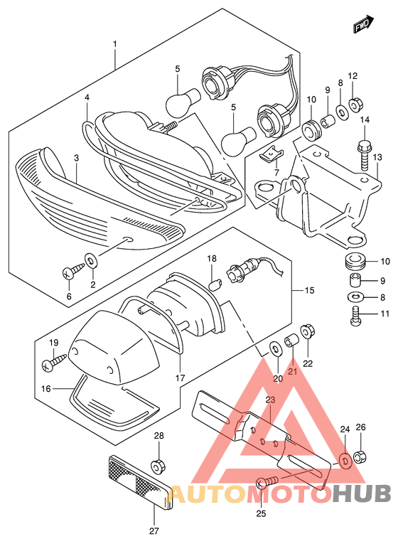 Задний фонарь