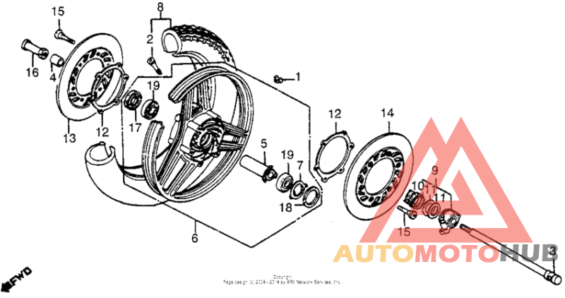 Переднее колесо