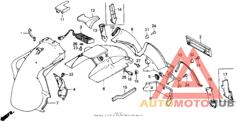 Задний бампер