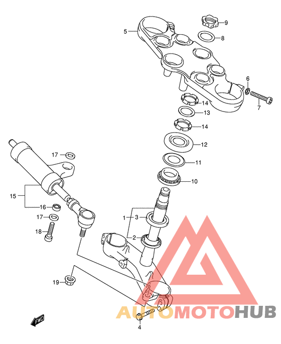 Bracket/steering damper