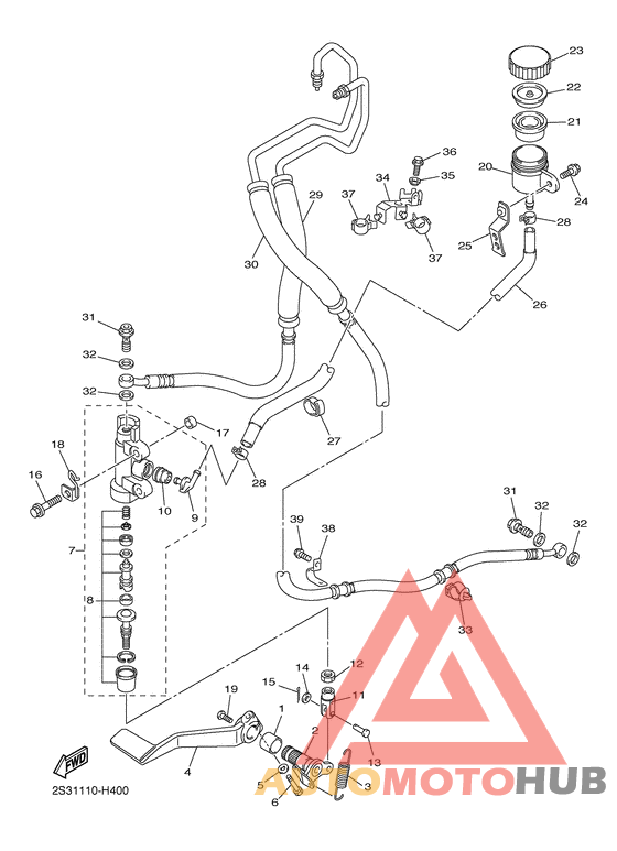 Задний торм цилиндр