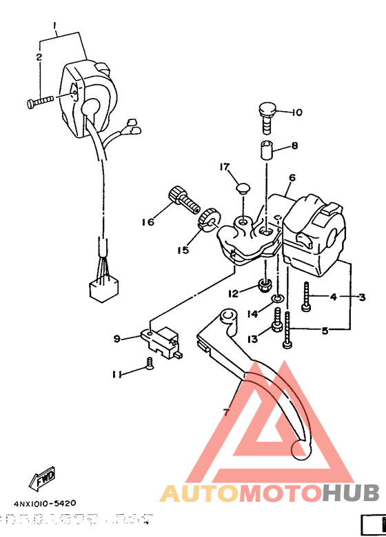 Handle switch. lever