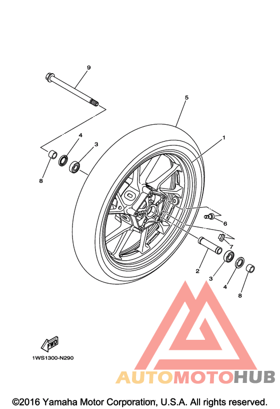 Переднее колесо
