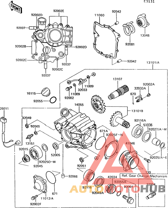 Front bevel gear(1/3)