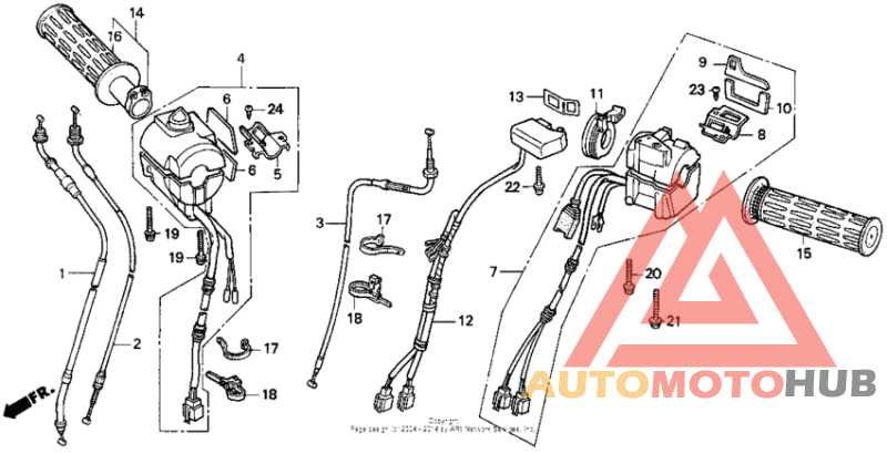 I handle + switch + cables