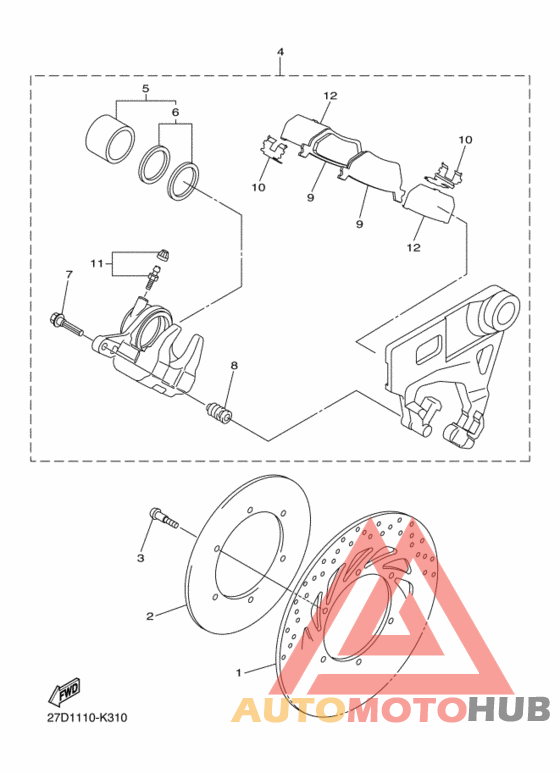 Задний суппорт